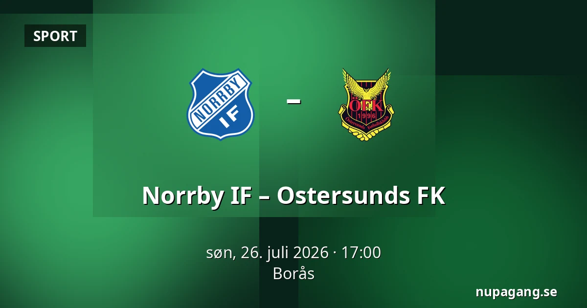 Norrby IF – Ostersunds FK — Borås