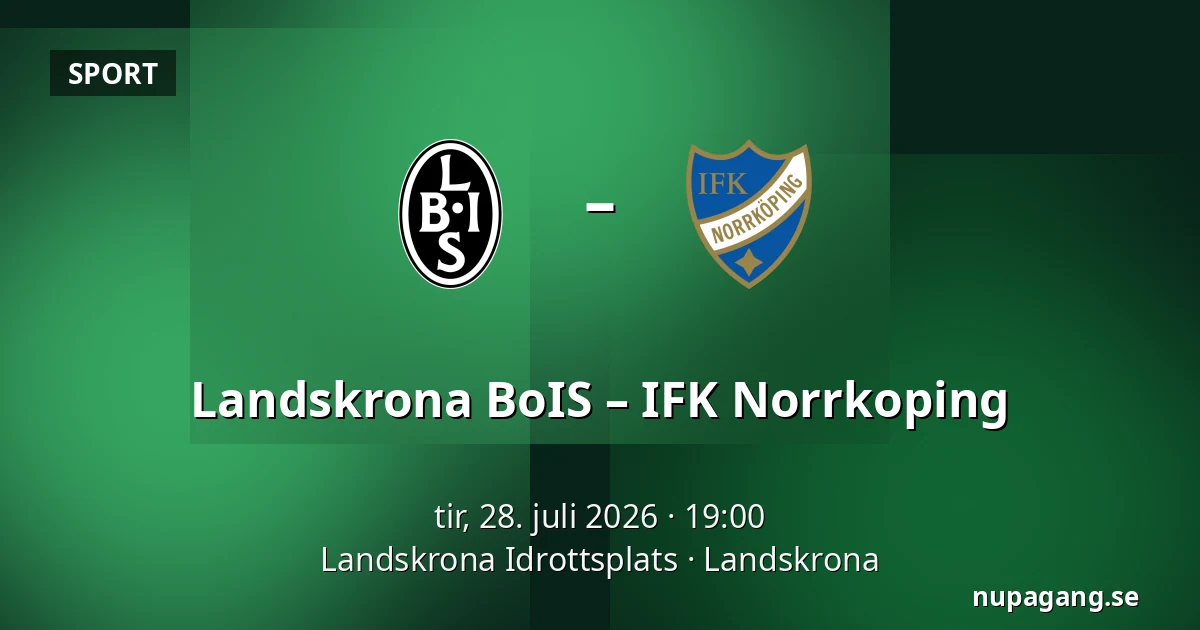 Landskrona BoIS – IFK Norrkoping — Landskrona Idrottsplats, Landskrona