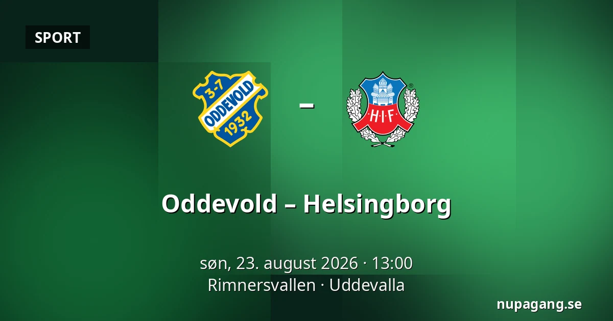 Oddevold – Helsingborg — Rimnersvallen, Uddevalla