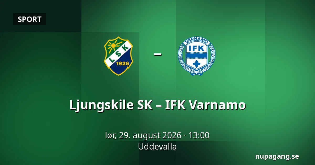 Ljungskile SK – IFK Varnamo — Uddevalla