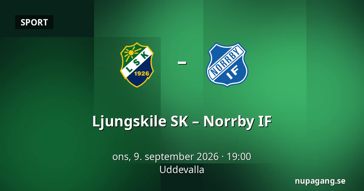Ljungskile SK – Norrby IF — Uddevalla