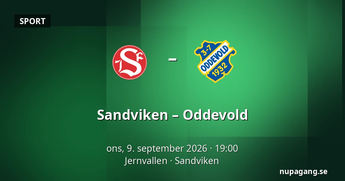 Sandviken – Oddevold — Jernvallen, Sandviken