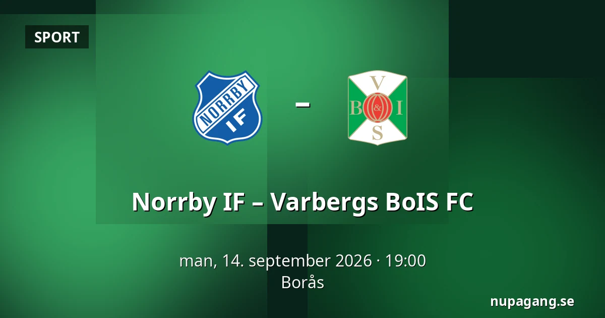Norrby IF – Varbergs BoIS FC — Borås