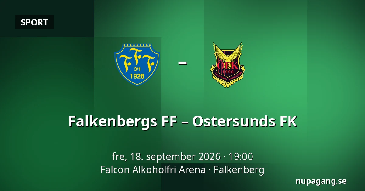 Falkenbergs FF – Ostersunds FK — Falcon Alkoholfri Arena, Falkenberg