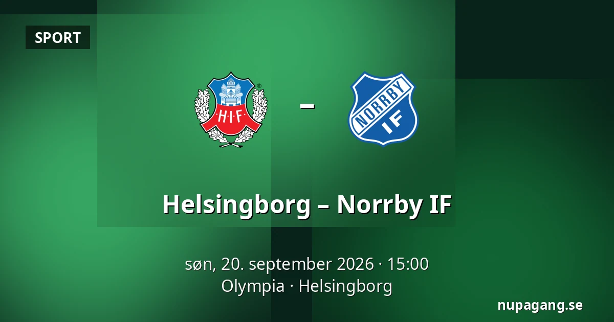 Helsingborg – Norrby IF — Olympia, Helsingborg