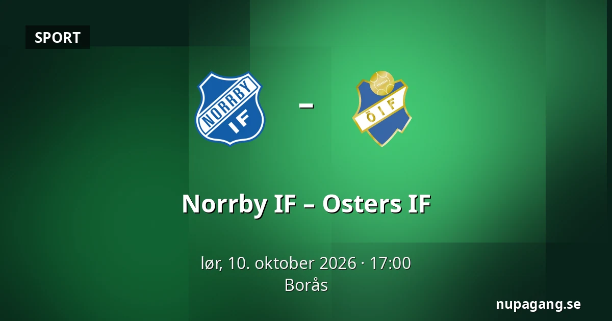 Norrby IF – Osters IF — Borås