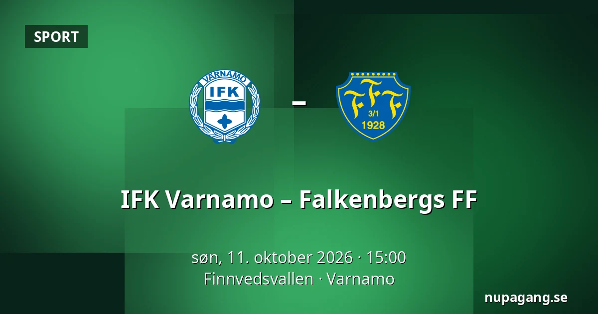 IFK Varnamo – Falkenbergs FF — Finnvedsvallen, Varnamo