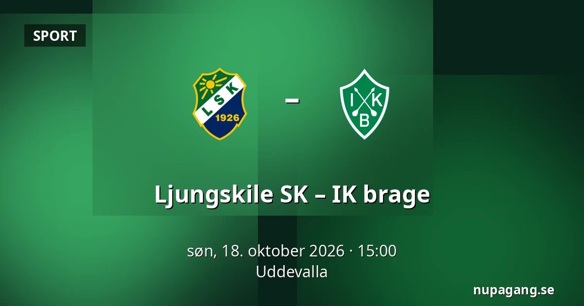 Ljungskile SK – IK brage — Uddevalla