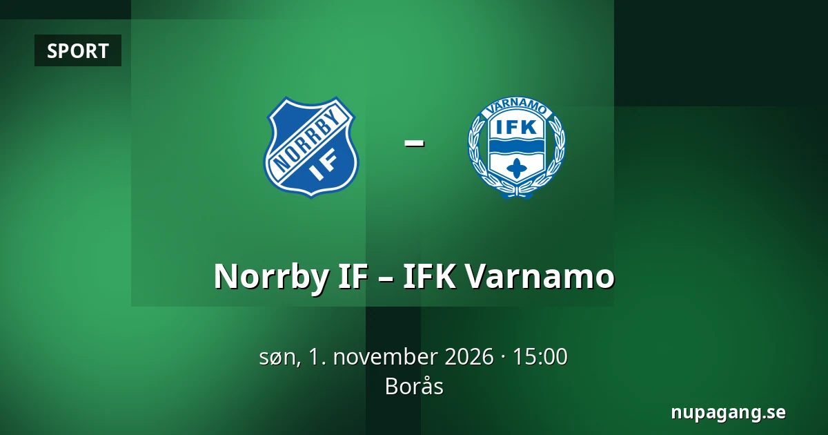 Norrby IF – IFK Varnamo — Borås