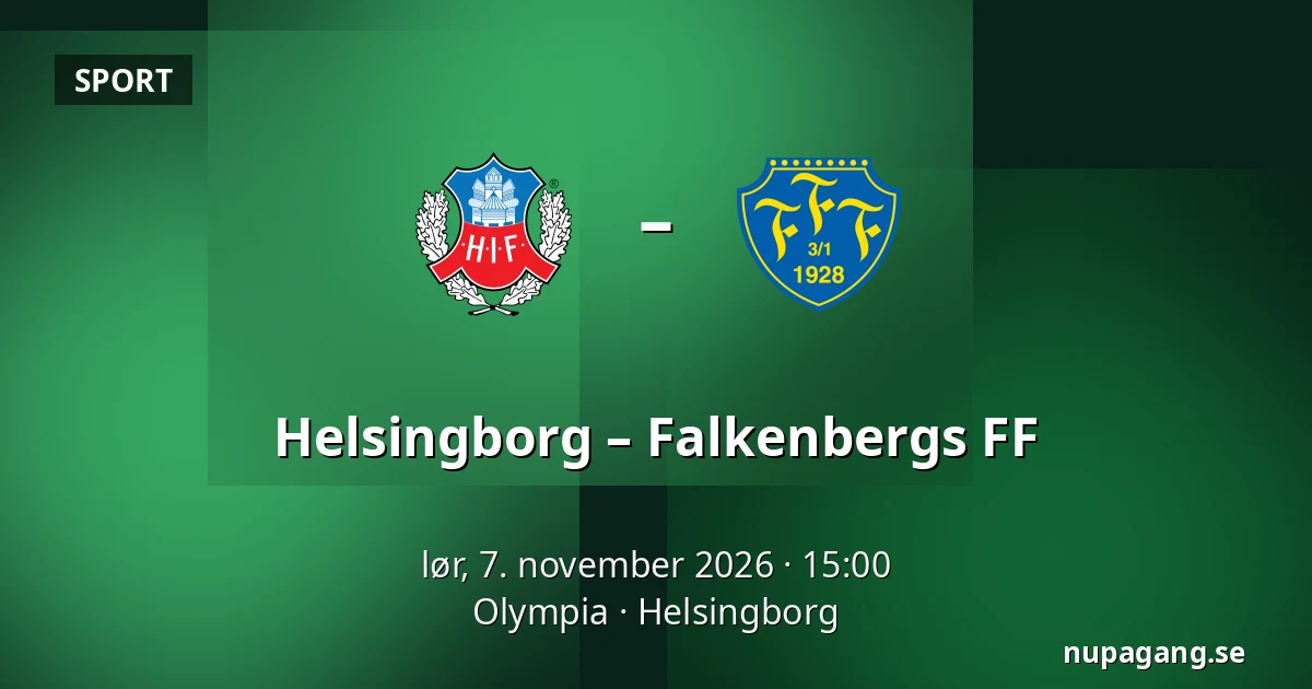 Helsingborg – Falkenbergs FF — Olympia, Helsingborg