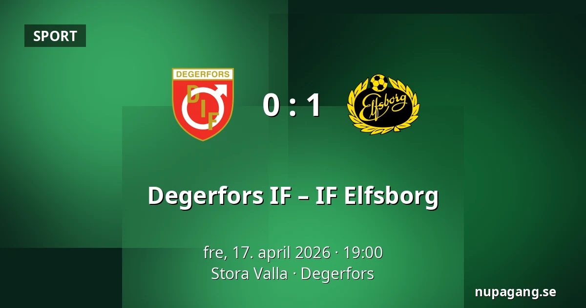 Degerfors IF – IF Elfsborg — Stora Valla, Degerfors