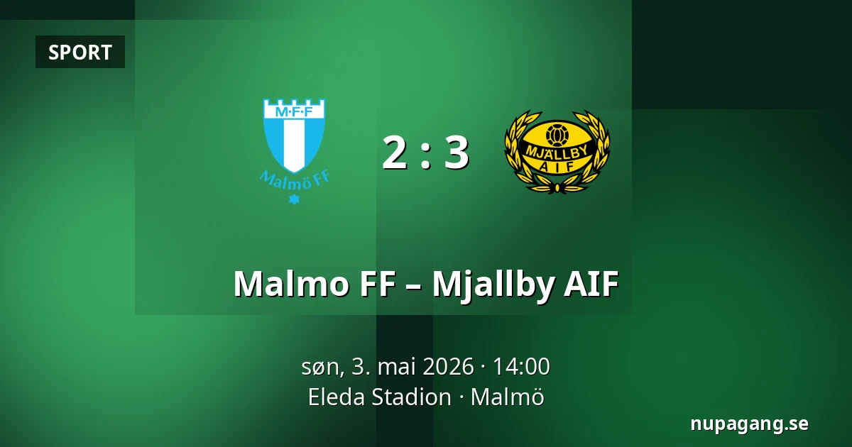 Malmo FF – Mjallby AIF — Eleda Stadion, Malmö