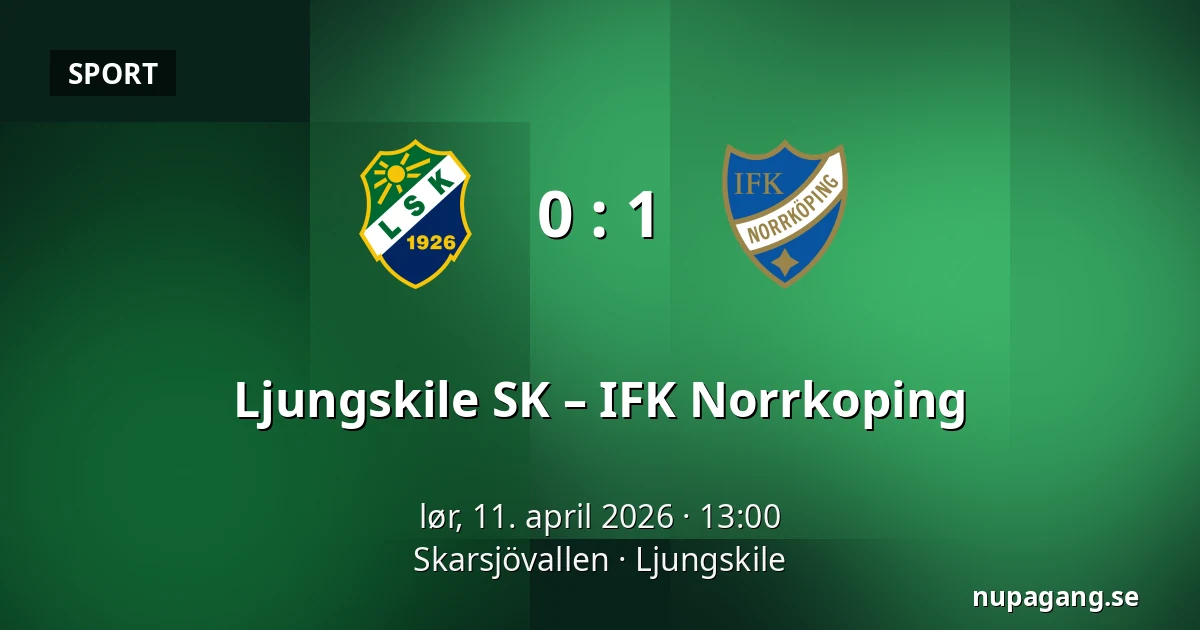 Ljungskile SK – IFK Norrkoping — Skarsjövallen, Uddevalla