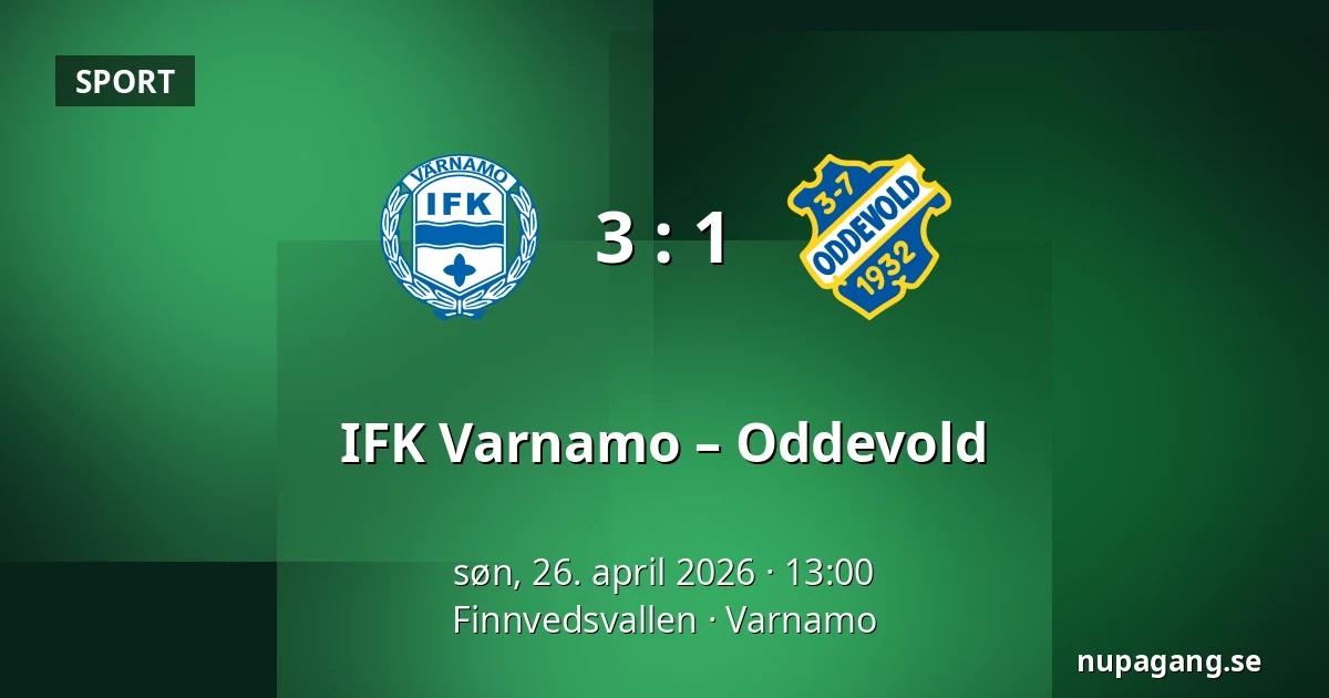 IFK Varnamo – Oddevold — Finnvedsvallen, Varnamo