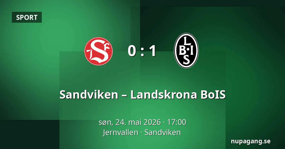Sandviken – Landskrona BoIS — Jernvallen, Sandviken