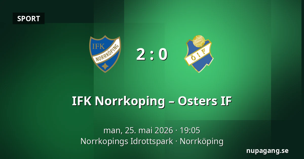 IFK Norrkoping – Osters IF — Norrkopings Idrottspark, Norrköping
