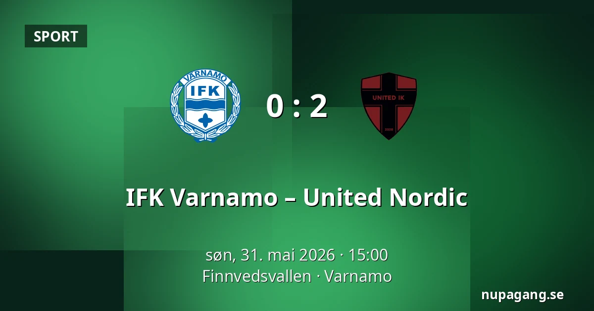 IFK Varnamo – United Nordic — Finnvedsvallen, Varnamo