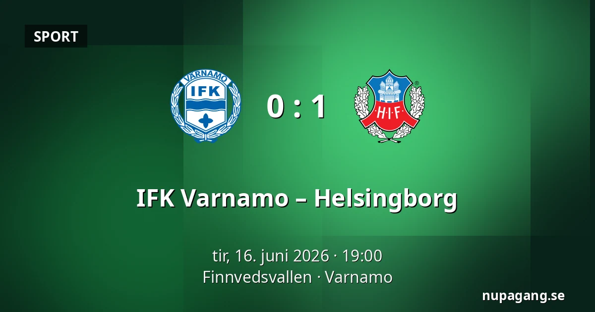 IFK Varnamo – Helsingborg — Finnvedsvallen, Varnamo