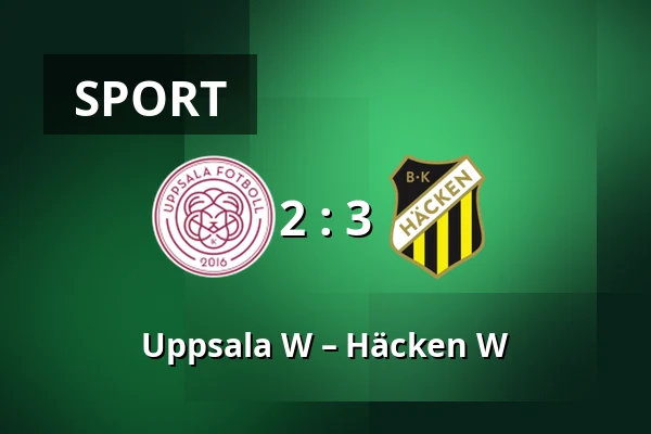Uppsala W – Häcken W — Balinge IP Konstgras, Uppsala