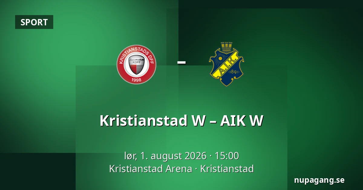 Kristianstad W – AIK W — Kristianstad Arena, Kristianstad