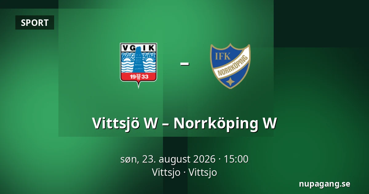 Vittsjö W – Norrköping W — Vittsjo, Vittsjo