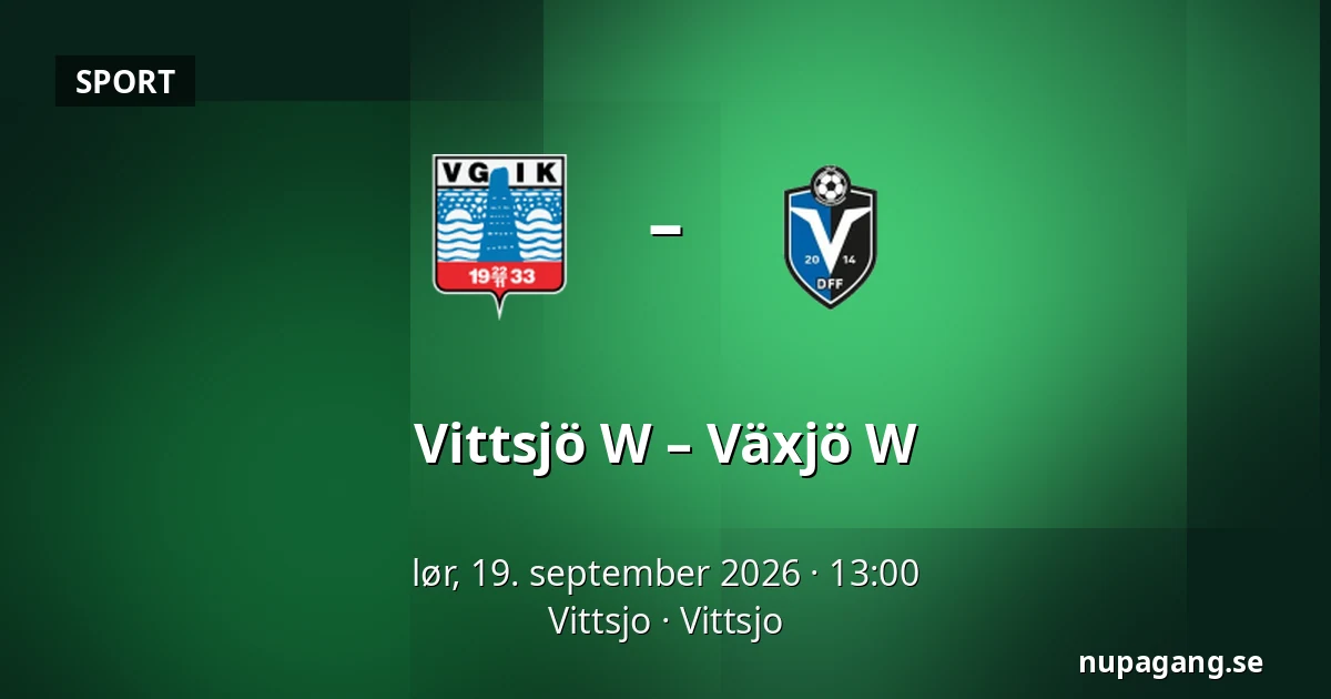 Vittsjö W – Växjö W — Vittsjo, Vittsjo