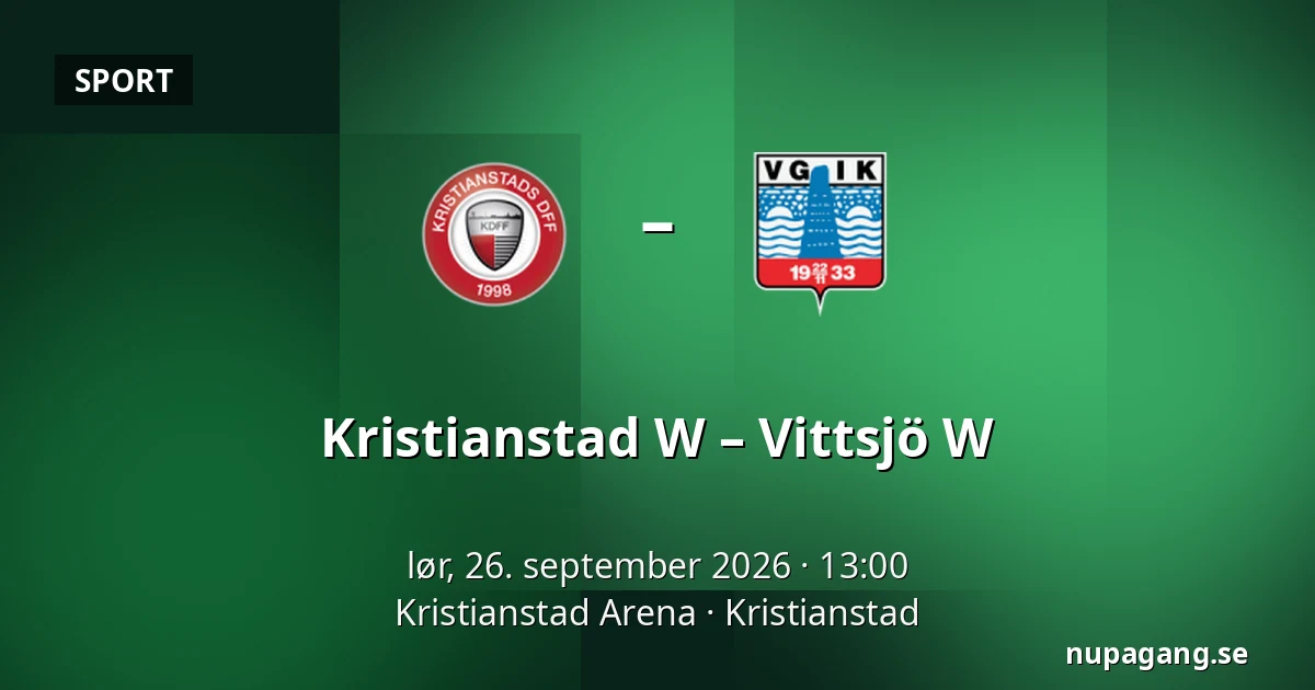 Kristianstad W – Vittsjö W — Kristianstad Arena, Kristianstad