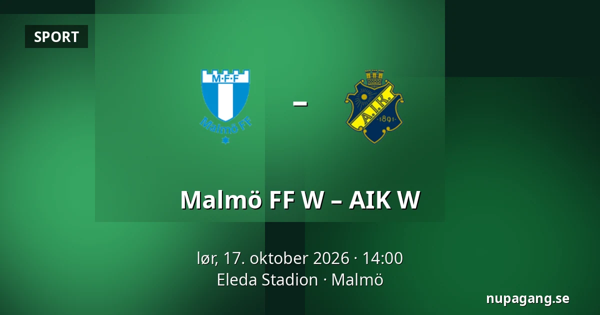 Malmö FF W – AIK W — Eleda Stadion, Malmö