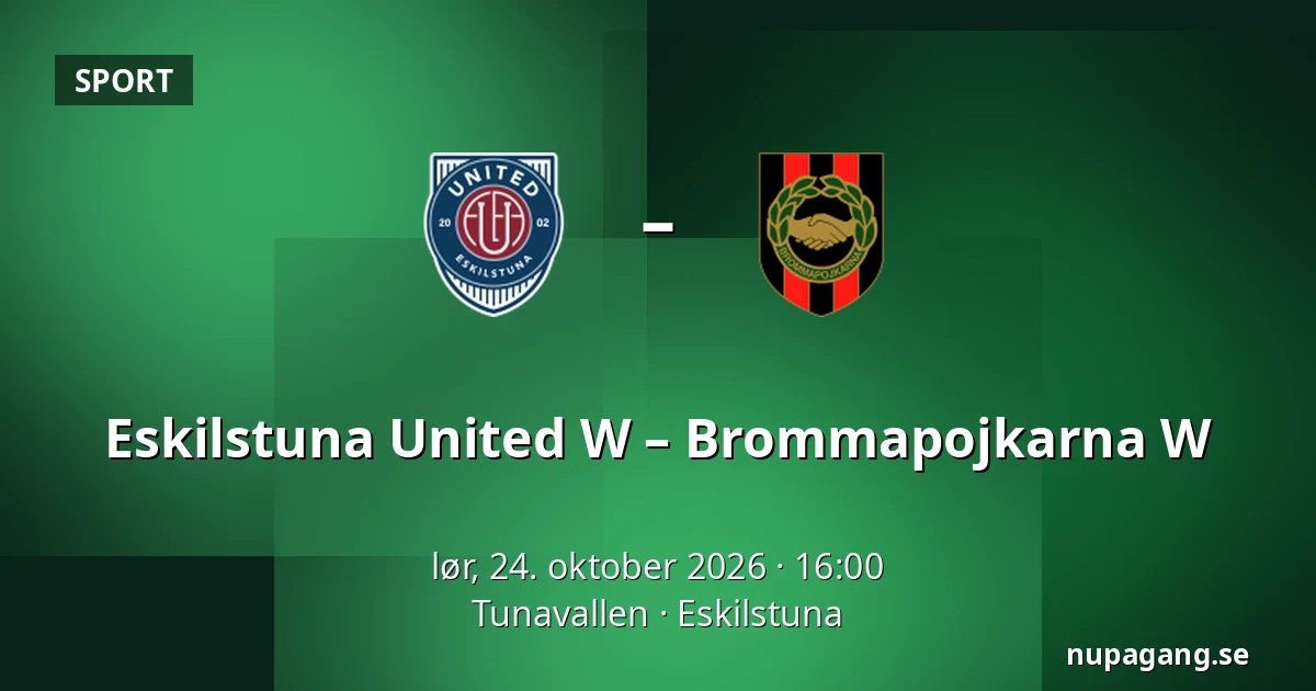 Eskilstuna United W – Brommapojkarna W — Tunavallen, Eskilstuna