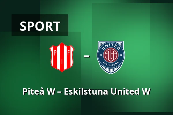 Piteå W – Eskilstuna United W