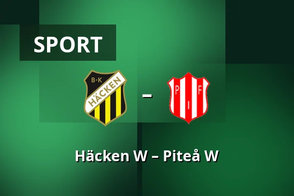 Häcken W – Piteå W — Nordic Wellness Arena, Göteborg