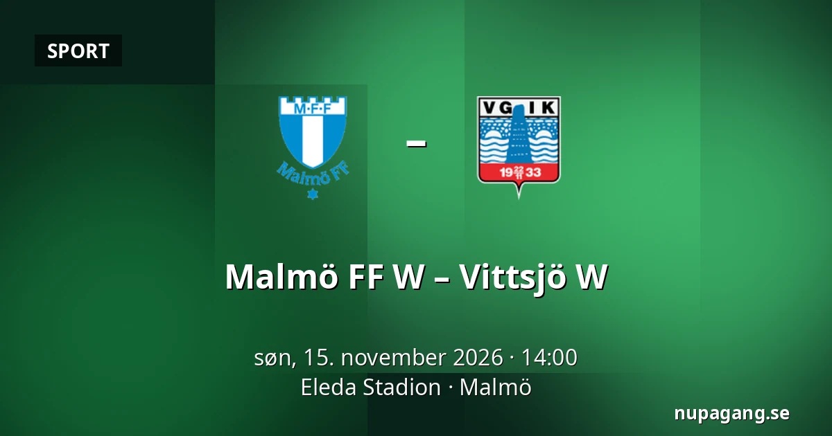 Malmö FF W – Vittsjö W — Eleda Stadion, Malmö