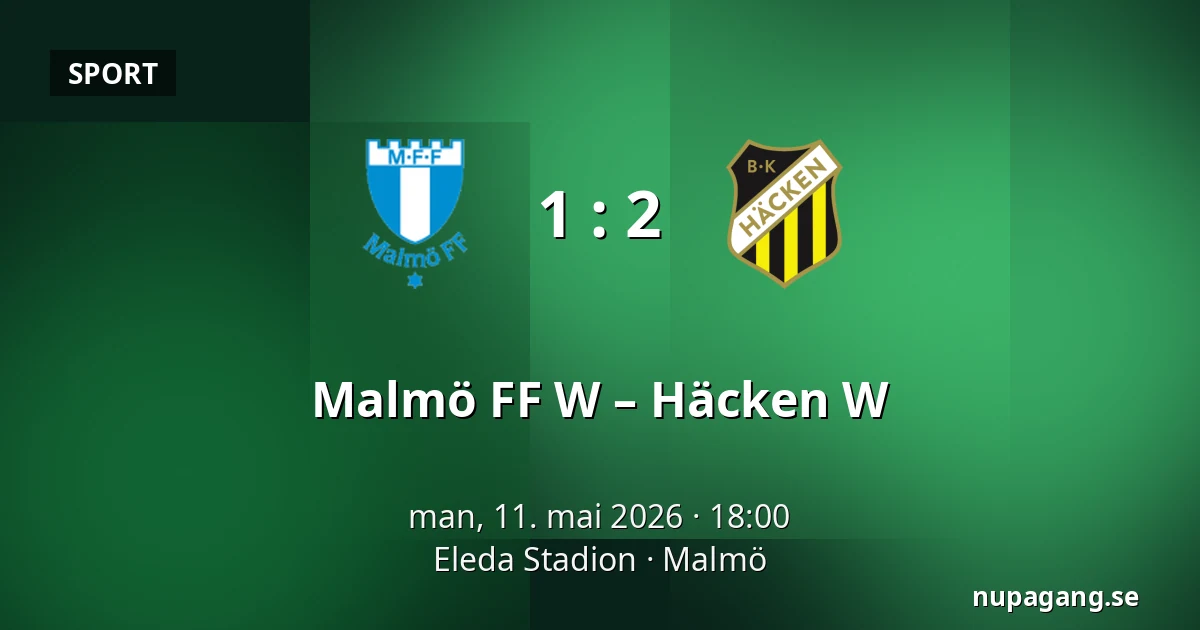 Malmö FF W – Häcken W — Eleda Stadion, Malmö