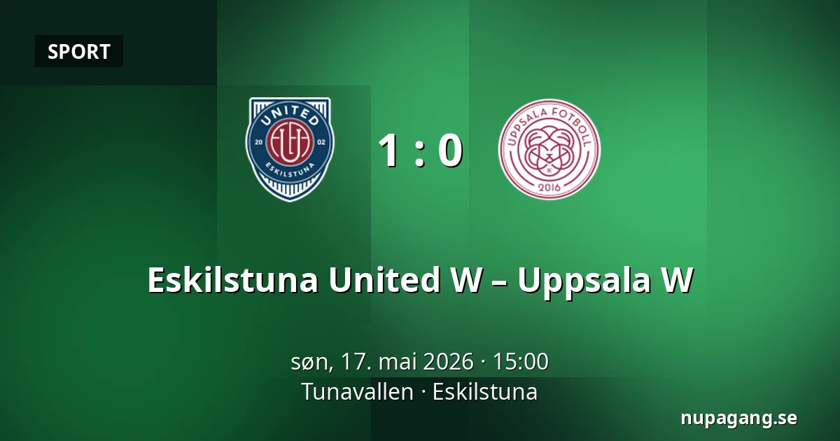 Eskilstuna United W – Uppsala W — Tunavallen, Eskilstuna