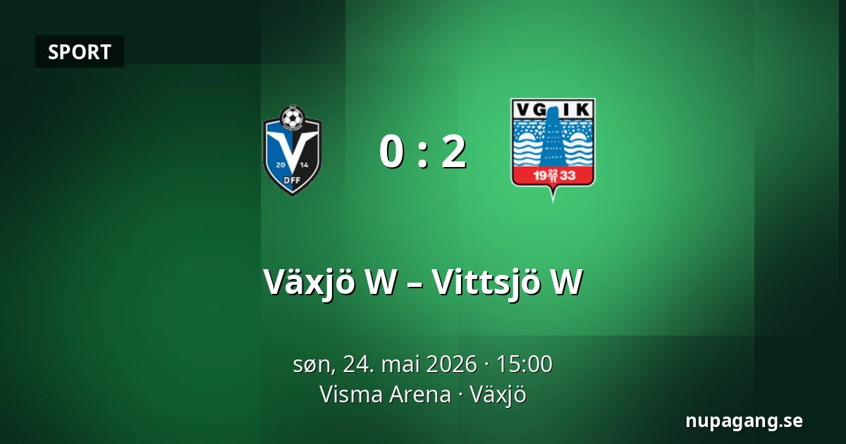 Växjö W – Vittsjö W — Visma Arena, Växjö