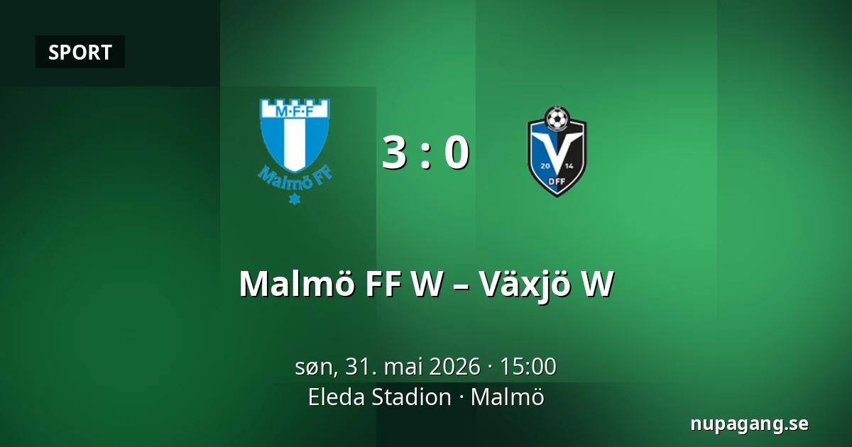 Malmö FF W – Växjö W — Eleda Stadion, Malmö