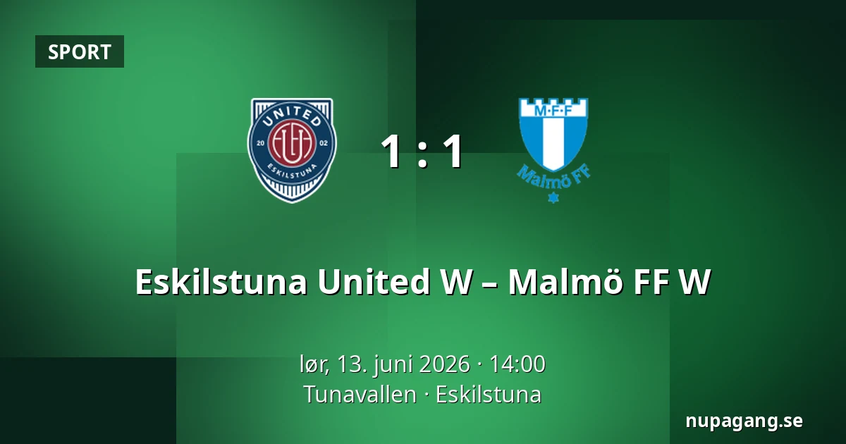 Eskilstuna United W – Malmö FF W — Tunavallen, Eskilstuna