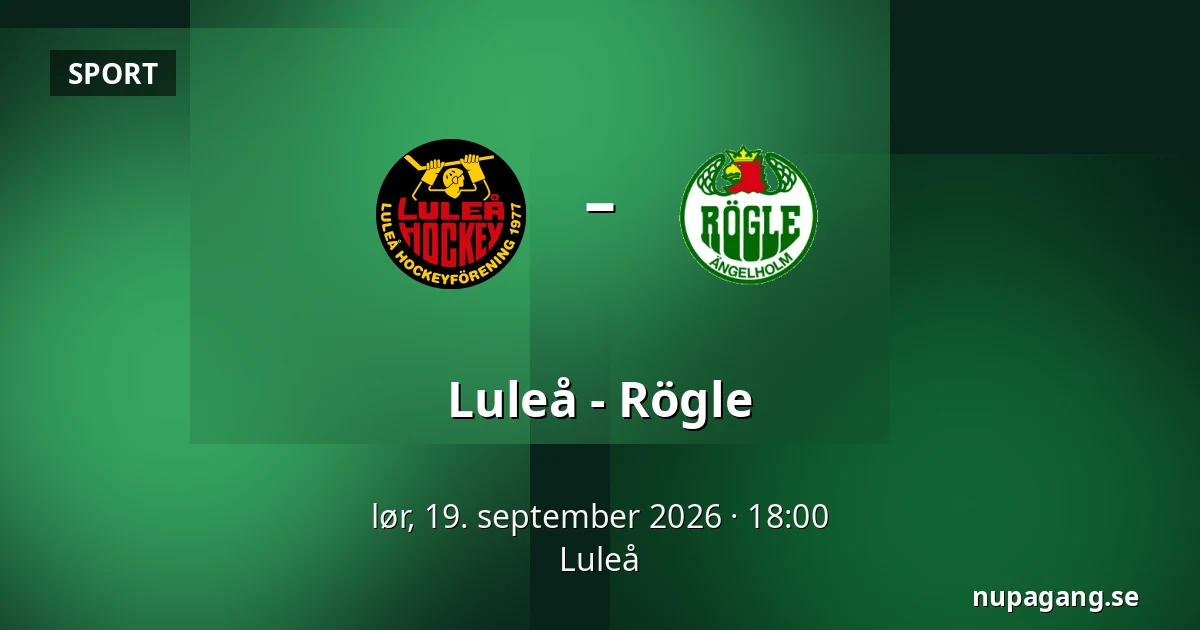 Luleå – Rögle — Luleå