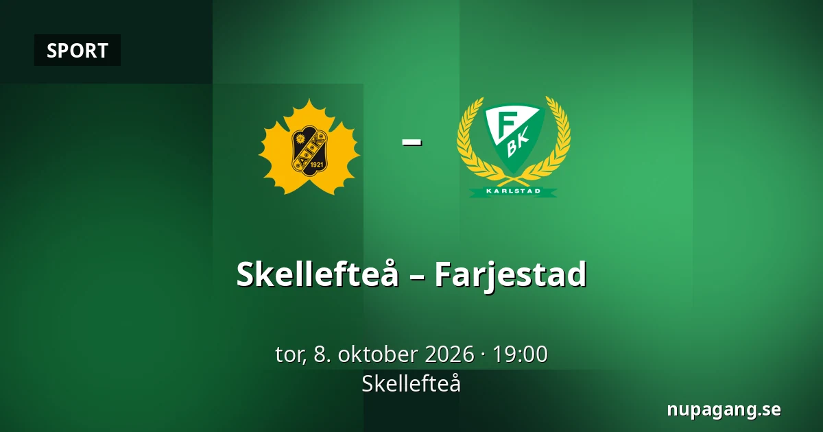 Skellefteå – Farjestad — Skellefteå