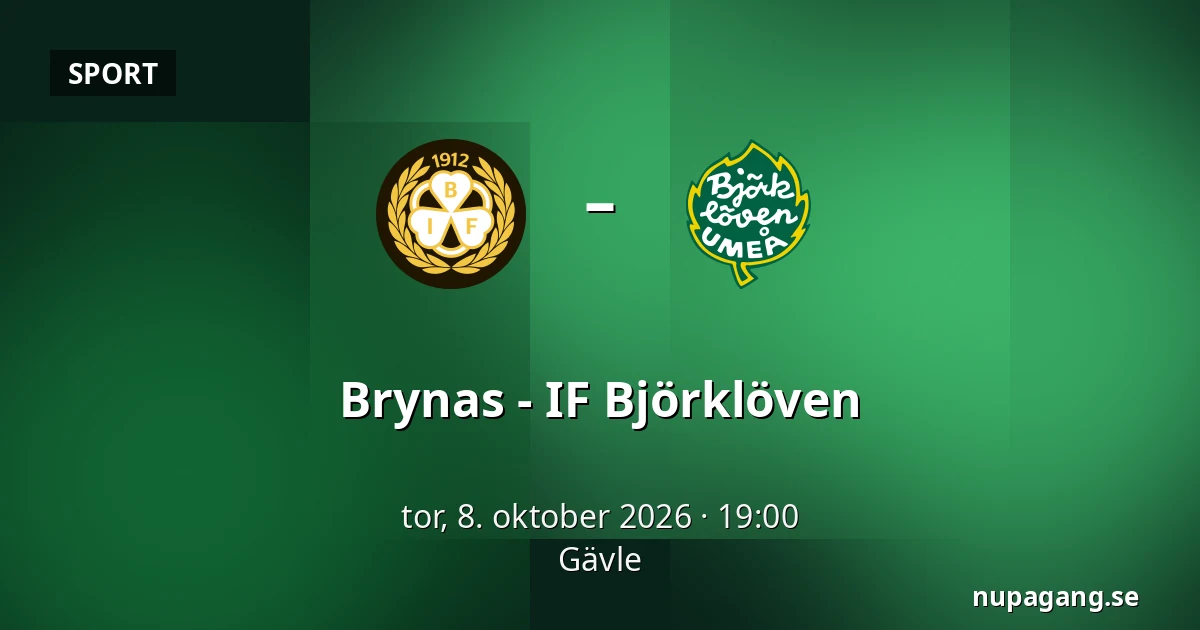 Brynas – IF Bjorkloven — Gävle