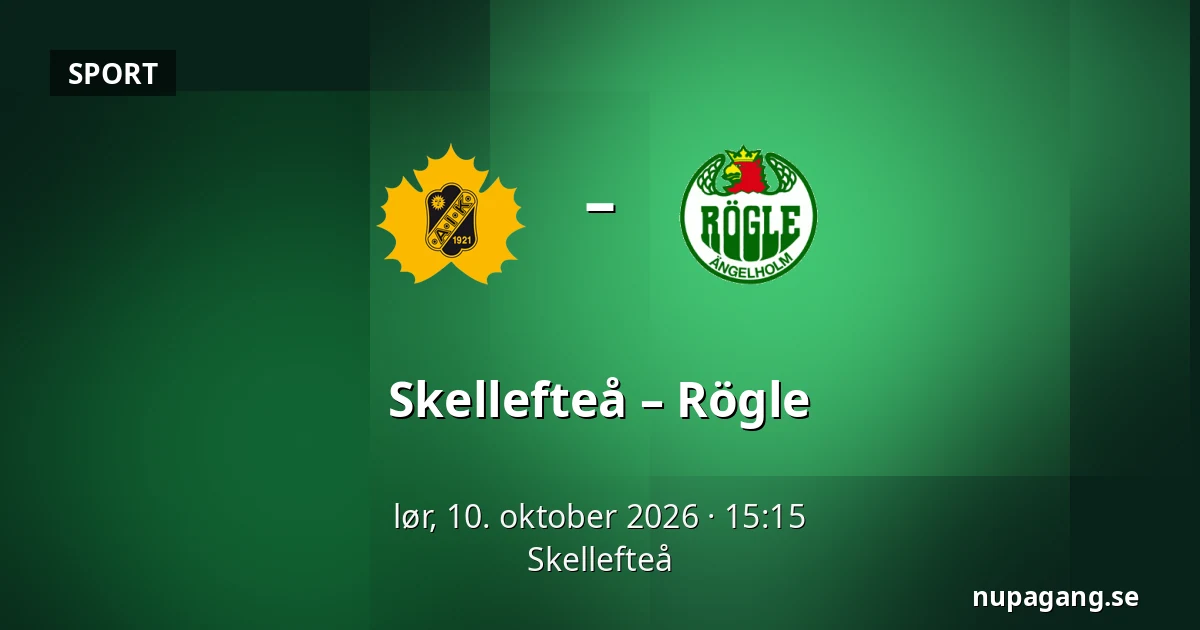 Skellefteå – Rögle — Skellefteå