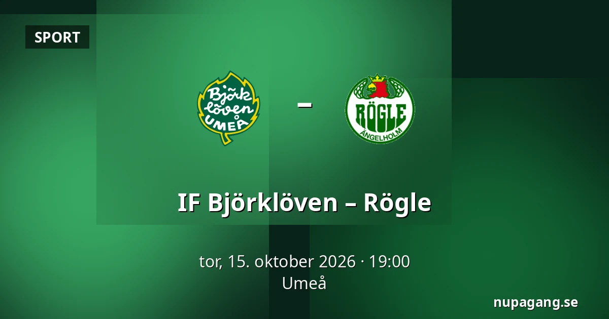 IF Bjorkloven – Rögle — Umeå