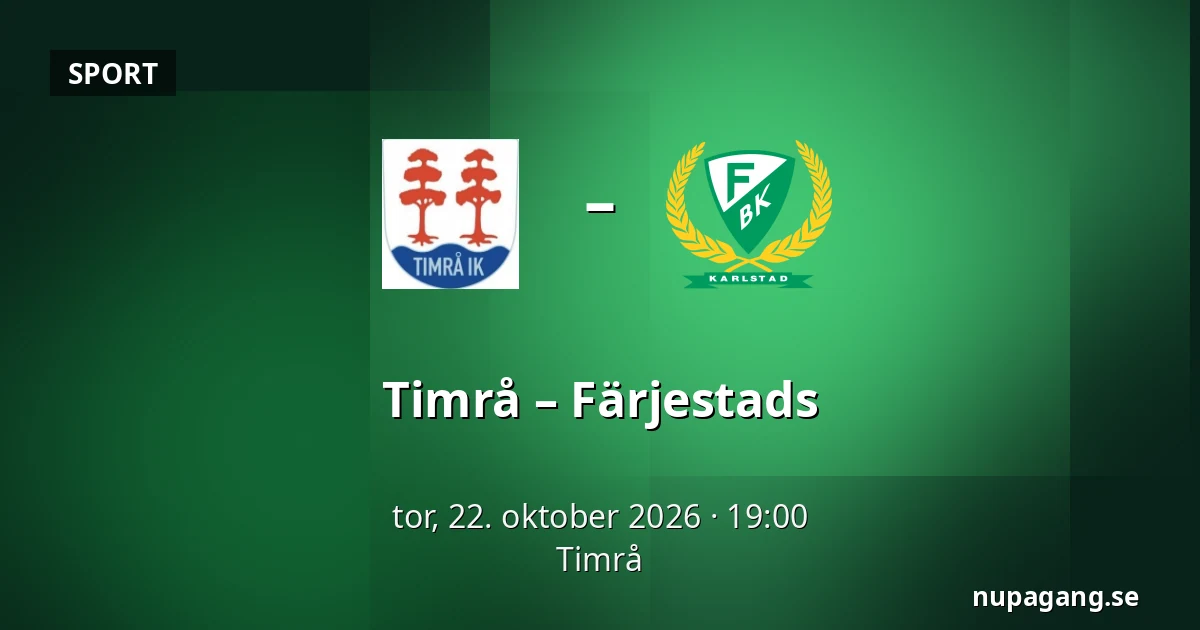 Timrå – Farjestad — Timrå