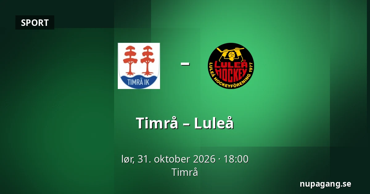 Timrå – Luleå — Timrå