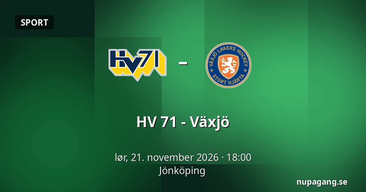 HV 71 – Vaxjo — Jönköping