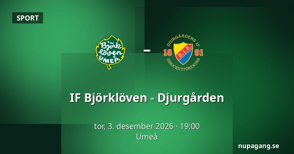IF Bjorkloven – Djurgarden — Umeå
