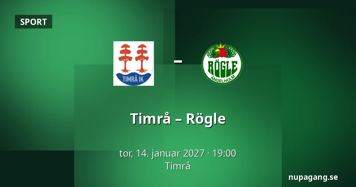 Timrå – Rögle — Timrå