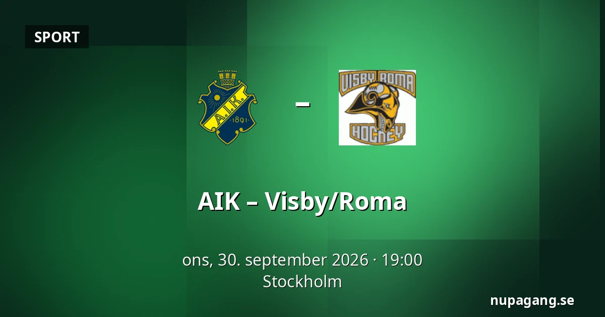 AIK – Visby/Roma — Stockholm