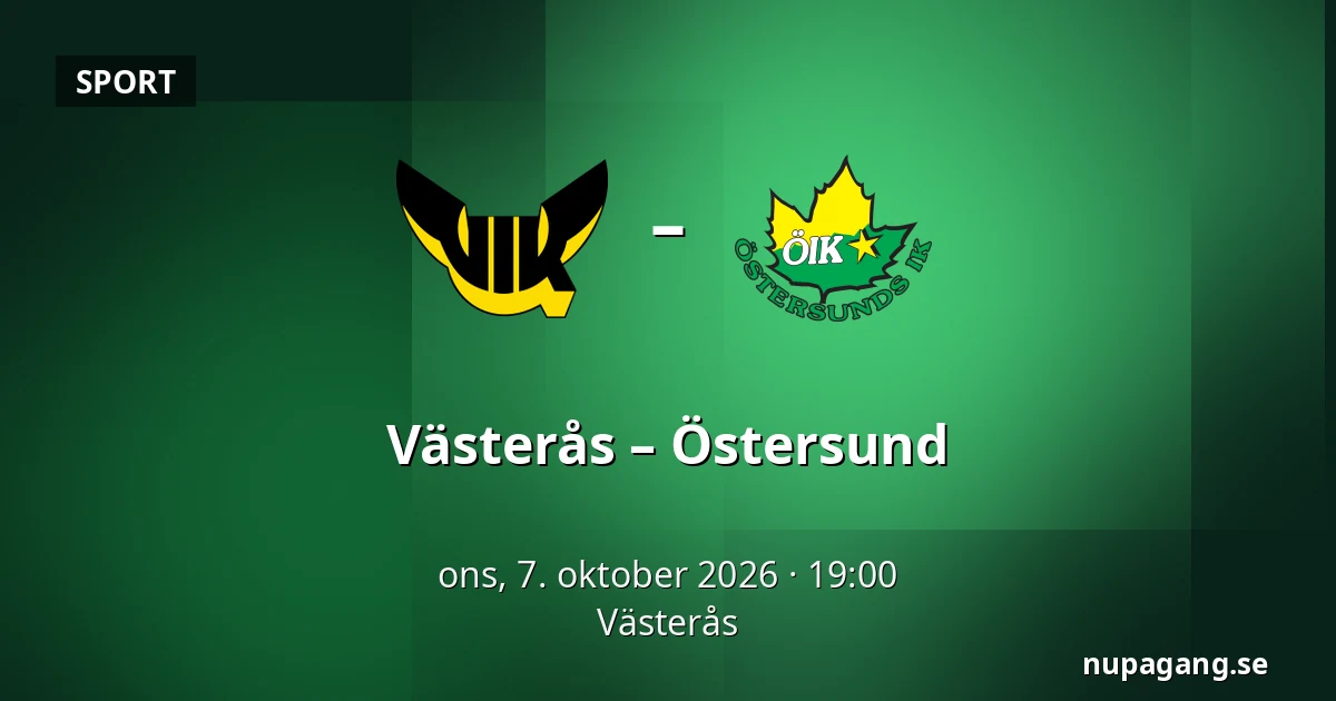 Vasteras – Ostersund — Västerås