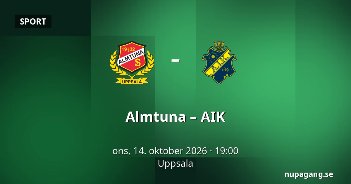 Almtuna – AIK — Uppsala